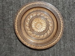 Carved wooden plate, wall decoration