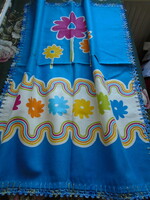 New, crocheted tablecloth, kitchen towel, home decoration. 52 X 67.