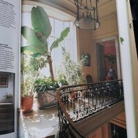 Vintage garden and plants, interior design book