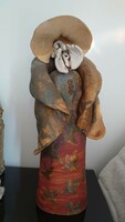 Vertel andrea whispering figure ceramic sculpture 45 cm