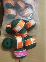 14 Balls 50 g knitting yarn, crochet, knitting, yarn, green.