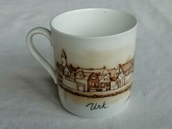 Small porcelain mug _ one of the pieces of the Dutch folk costume series _ urk