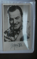 Pál Jávor autographed actor photo