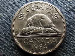 Canada ii. Elizabeth 5 cents 1964 (id66562)