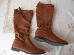 Bodyflirt brown leatherette women's boots (42)