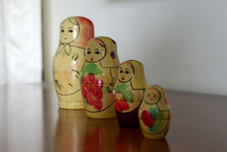 Matryoshka 4 pieces, hand painted, flawless