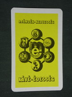 Card calendar, Hungarian confectionery industry, Szerencsi delicacy, Győr biscuit chocolate factory 1977, (2)