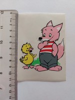 Retro sticker fox duck