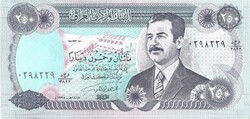 250 dinár dinars 1995 Irak UNC Szaddam