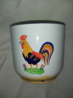 Herend Hungarian Rooster hand-painted giant bowl