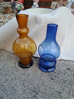 Gyönyörű   retro üveg gyertyatartók gyertyatartó Gyűjtői mid-century modern  lakásdekoráció hagyaték