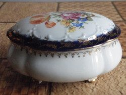 Régi német porcelán bonbonier jelzett (P.M.), hibátlan