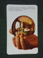Card calendar, state insurance, home insurance, magic ball, 1978, (2)