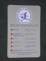 Card calendar, core year technical material machine trading company, Budapest, 1978, (2)