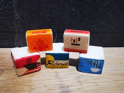 Retro advertising candy cubes