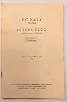 Zoltán Kodály: intermezzo.