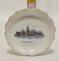 Aquincumi "Budapest" látképes porcelán tálka (2832)