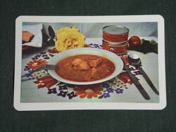 Card calendar, Székesfehérvár spiced food company, fish and pepper, 1978, (2)