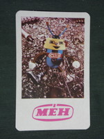 Kártyanaptár,MÉH hulladékhasznosító vállalat,grafikai rajzos,reklám baba,figura,robot, 1978 ,   (2)