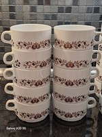 Alföldi Alföld porcelán barna magyaros dekorral teás csésze