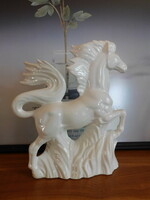 Large white porcelain horse 27 cm