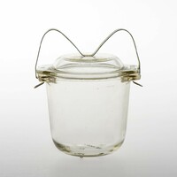 Ikonikus magyar minimalista design tojásfőző / midcentury magyar üveg design