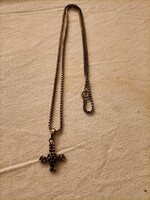 43 cm ezüst nyaklánc és medál