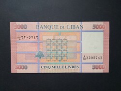 Libanon 5000 Livres 2014 Unc
