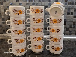 Alföldi Alföld porcelán Panni dekoros  nagyméretű teáscsésze kapuccsínós csésze