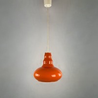 Space age orange glass funky ceiling lamp