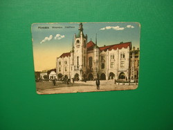 Antique postcard 1916 Münkacs town hall