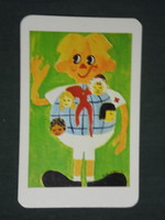 Card calendar, Hungarian Red Cross, graphic artist, pioneer, 1979, (2)