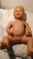 Famosa rubber peeing doll in found condition, needs to be repaired 44 cm