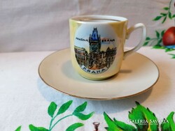 Cseh porcelán kávés csésze + Német alj