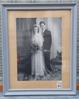 Glazed wooden picture frame, internal size 50x40 cm