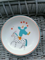 Children's plate with a clown pattern