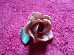 Herendi porcelán rózsa figura, nipp