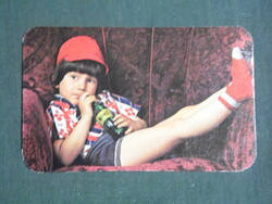 Card calendar, soft drink brand, wine farm trust, children's model, 1980, (2)