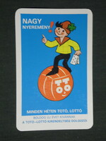 Card calendar, toto lottery game, graphic artist, advertising figure, 1980, (2)