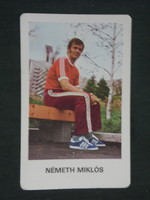 Card calendar, for trained youth, sport, Miklós Németh javelin thrower, 1979, (2)