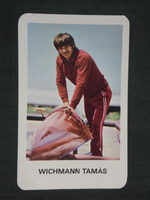 Card calendar, for trained youth, sport, tamás wichmann kayak canoe, 1979, (2)