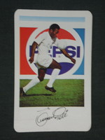 Card calendar, Pepsi soft drink, Pannonia brewery, brewery, Pelé soccer player, 1979, (2)