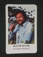Card Calendar, Mokép cinema, actor István Bujtor, 1981, (2)