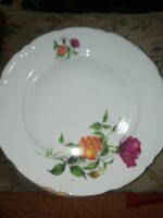 Porcelán tányér Rózsás A képeken látható állapotban van