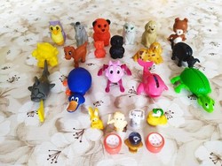 17 animal figures, kinder ferrero figure collection