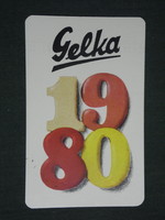 Card calendar, tgelka small household appliance service, radio, television, 1980, (2)