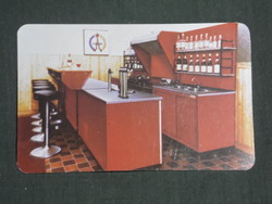 Card calendar, Voszk mini bar, 1981, (2)