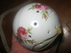 Pink pot pourri holding fragrance ball porcelain