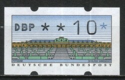 Autómata bélyegek 0034 (Német) Mi autómata 2  1.1 postatiszta  10 Pfg.   1,50 Euró