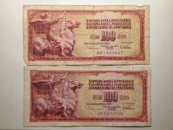 Jugoszlávia 100 dinár 1978